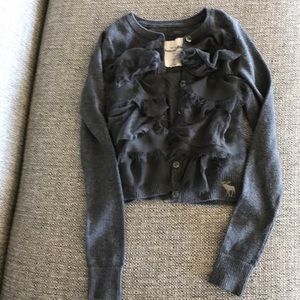 Abercrombie sweater with adorable ruffles.